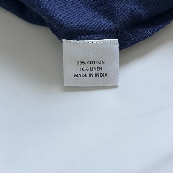 Tuckernuck Piper lace Blouse Navy Sz XS peasant feminine Nautical french chic - Picture 8 of 10